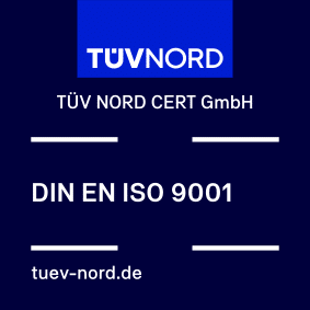 Logo ISO9001 Zertifizierung Tüv Nord