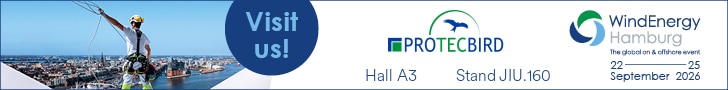 ProTecBird auf der WindEnergy Hamburg – Halle A3, Stand JIU.160